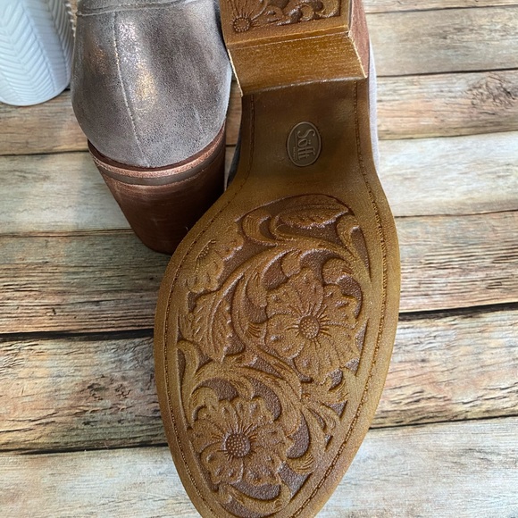 Sofft Metallic Bronze Suede Penny Loafers 11 - Picture 10 of 10